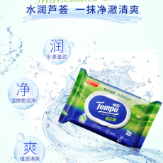 Tempo得宝湿厕纸，升级呵护干爽一天